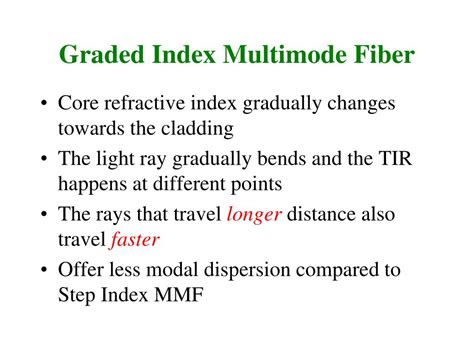 Ppt The Optical Fiber And Light Wave Propagation Powerpoint