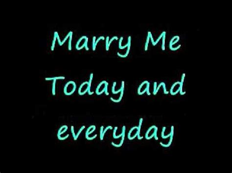 Train - Marry me (lyrics) | Marry me lyrics, Marry me, Love and marriage