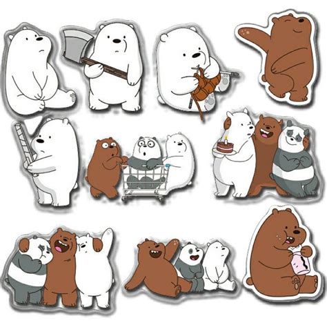 We Bare Bears Sticker Shopee Malaysia