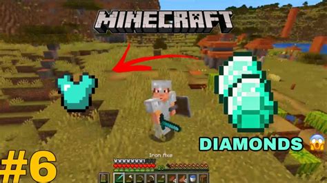 I Found Diamonds 💎🤑 How To Find Diamonds In Minecraft Youtube