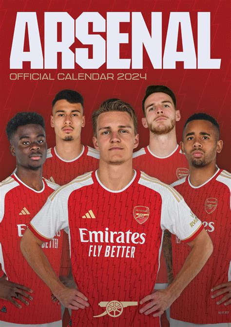 2024 Arsenal Fc A3 Wall Calendar