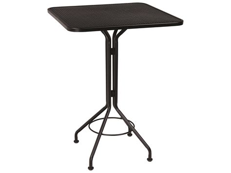 Woodard Wrought Iron Mesh 30 Square Bar Height Table 280098