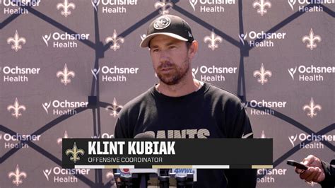 Klint Kubiak talks offensive installation on Day 6 of Saints Training ...