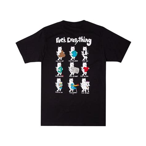 Slum Ltd Fuck Everything Tee Black