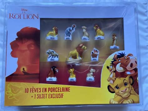 DISNEY COFFRET COLLECTOR 10 Fèves Le Roi Lion 1 fève exclusive EUR 37