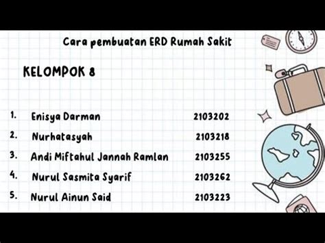 Pembuatan Erd Rumah Sakit Oleh Kelompok Rmik D Youtube