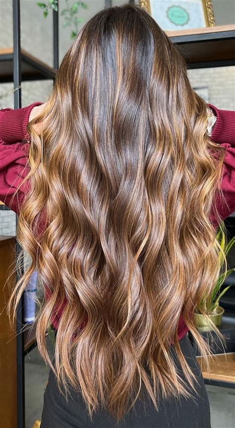 Breathtaking Balayage Hair Colour Ideas Caramel Swirl Balayage