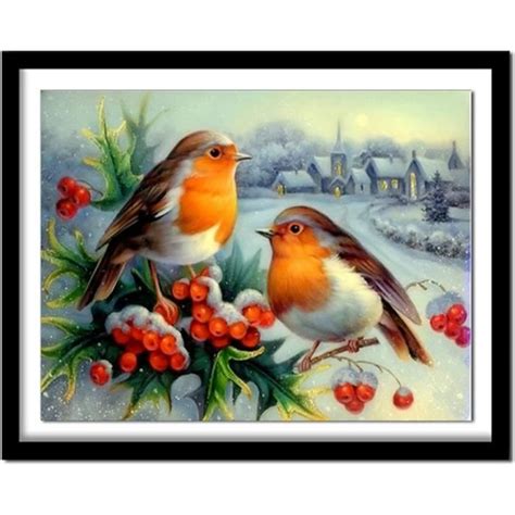 Oiseau Diamond Painting Kit Pour Adulte Diamant Peinture Complet Set