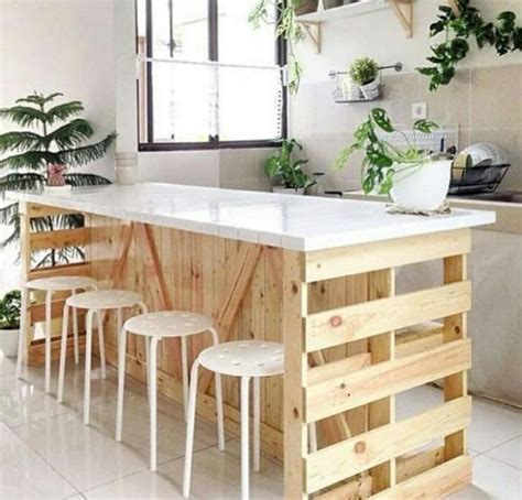 Geniales Ideas De Barras Desayunadoras Con Pallets De Madera Un