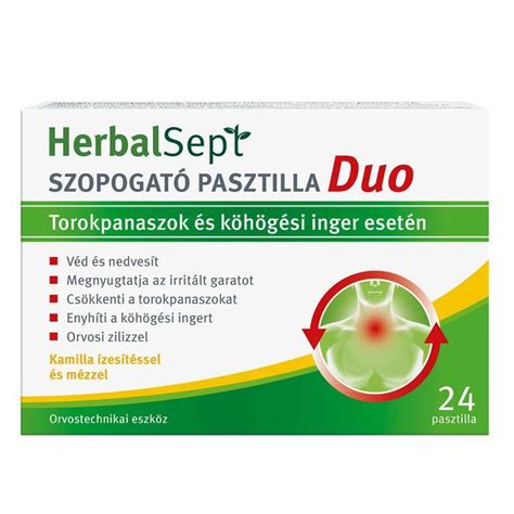 DR THEISS HerbalSept Duo Pasztilla Kamilla 24db