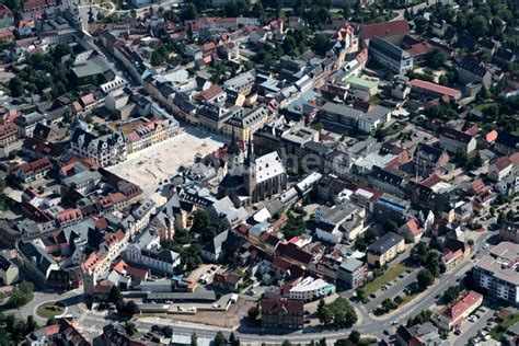 Saalfeld Saale Aus Der Vogelperspektive Altstadt Von Saalfeld Im