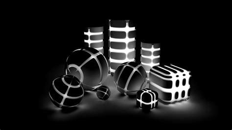 Black and White 3D Wallpaper - WallpaperSafari