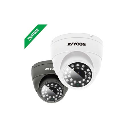 Avycon AVC ET71FT W IR Eyeball Dome 720P HD TVI 3 6mm Fixed Lens 12vDC