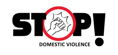 Stop Domestic Violence Or Senseless Royalty Free Vector