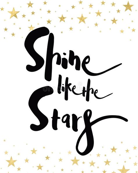 Shine Like The Stars Coloring Page Vector Illustration Stock Vector