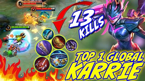 New Meta Karrie Insane Damage Meta Build Karrie Top Global Karrie