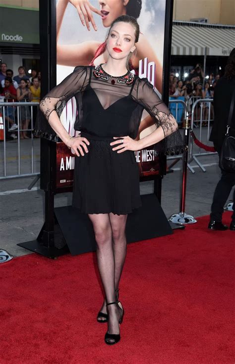 Amanda Seyfried Showing Huge Cleavage In Black Transparent Mini Dress At The Fil Porn Pictures
