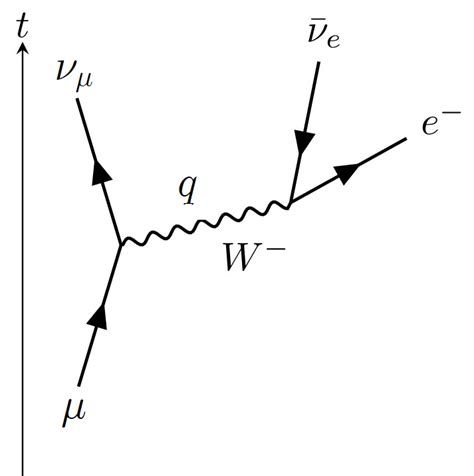 Feynman Diagram Depicts The Weak Muon Decay The W Boson Propagator