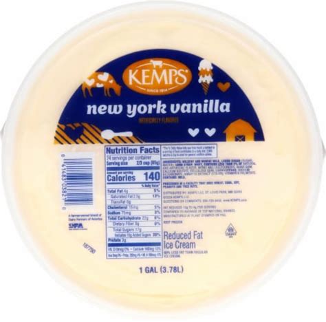 Kemps New York Vanilla Ice Cream Tub 1 Gallon Ralphs