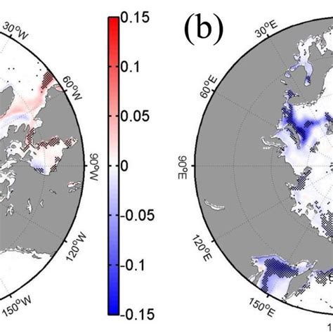 Regression Maps Of Springtime Arctic Sea Ice Concentration Into The A