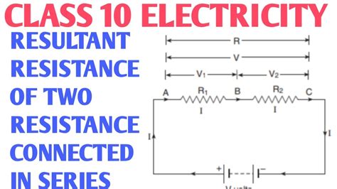 Resistor In Series Experiment Resultant Resistance Of Two Resistances