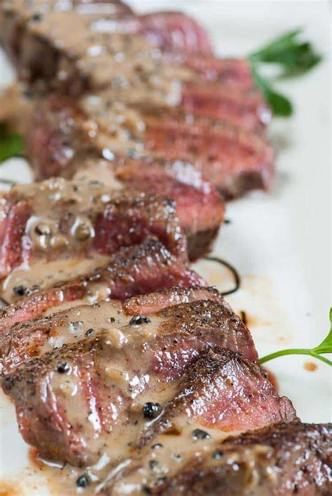 Filet Mignon with Peppercorn Sauce Recipe - Joe's Healthy Meals