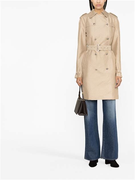 Michael Michael Kors Double Breasted Trench Coat Neutrals FARFETCH