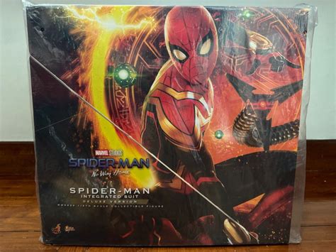 Spider Man Integrated Suit Deluxe Version Hot Toys Mms Spider Man No Way Home Scale