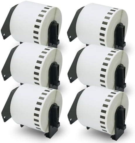 BETCKEY 6 Rolls DK 22205 Labels 62mm X 30 48m 6 Continuous Length