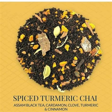 Juno Chandra Entetprises Turmeric Spiced Herbal Tea Packaging Size