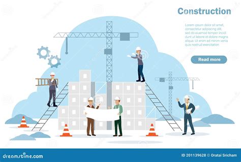 Architect Civil Engineering And Foreman Worker Team Holding Blueprints