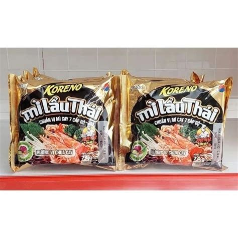 Packs Of Koreno Thai Hot Pot Noodles Standard Spicy Level Noodles G Packs Shopee Malaysia