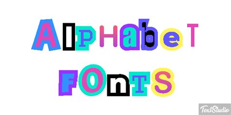 Alphabet Fonts Font Animated  Logo Designs