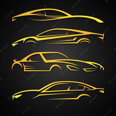 Premium Vector | Creative set vector image for business of modern car emblems