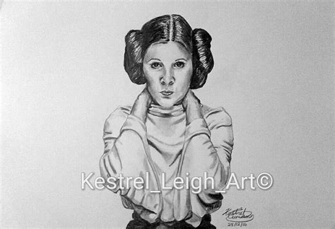 Princess Leia Drawing By 33giraffe33 On Deviantart