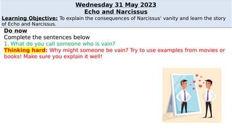 Echo and Narcissus | Teaching Resources