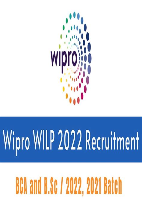 Wipro Wilp 2022 Recruitment Drive For Freshers 2022 2021 Batch Artofit