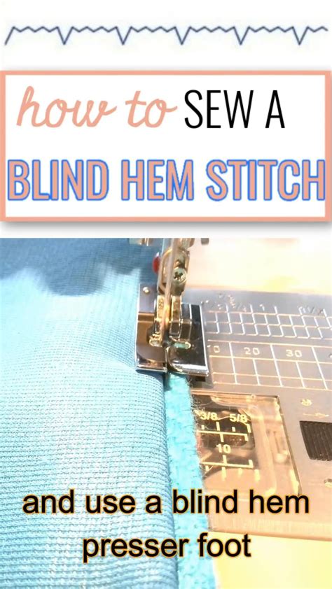 How To Sew A Blind Hem A Video Sewing Tutorial Artofit