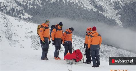 Tatry Tragiczny wypadek odnaleziono ciało turysty porwanego przez lawinę