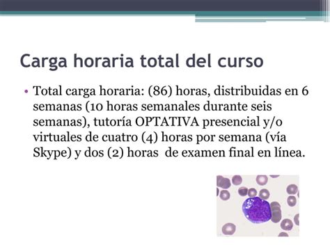 Curso de posgrado ALTERACIONES NO NEOPLÁSICAS DE LOS LEUCOCITOS PPT