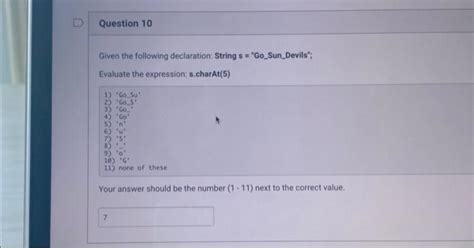 Solved Given The Following Declaration String S Chegg