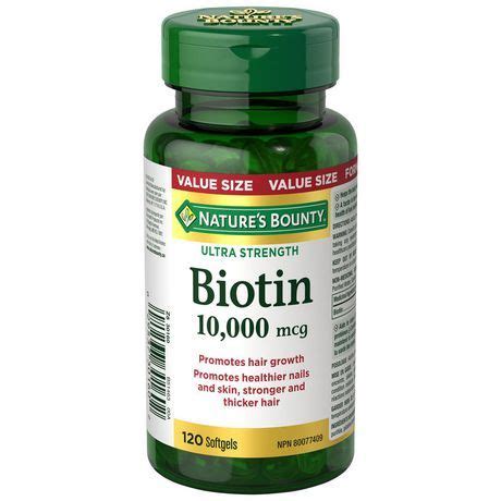 Nature S Bounty Biotin 10 000 Mcg Value Size Reviews 2022