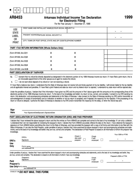 Arkansas State Tax Forms Printable Printable Forms Free Online