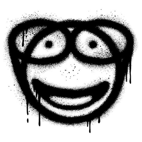 Premium Vector Spray Painted Graffiti Smiling Face Emoticon