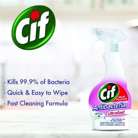 Cif Ultrafast Multi Purpose Antibacterial Spray 450mL Lazada PH