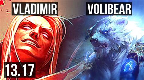 Vladimir Vs Volibear Top 6 Solo Kills 600 Games Kr Master 13