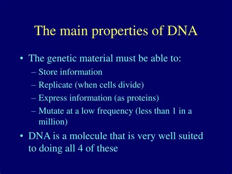 PPT - The main properties of DNA PowerPoint Presentation, free download ...