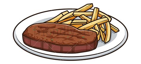 Steak Frites Clipart