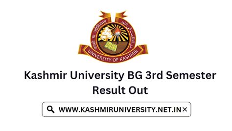 Kashmir University BG 3rd Semester Result Out Latest Information