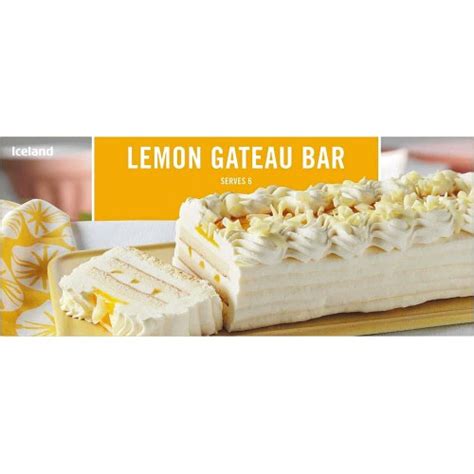 Iceland Lemon Gateau Bar G Compare Prices Where To Buy